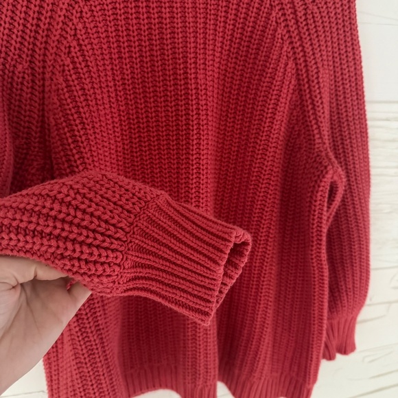 Aerie | Size S | Cozy Chunky Knit Red Sweater - Picture 5 of 6